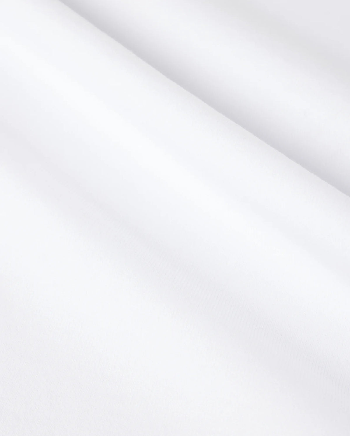 fabric detail of the pima cotton windcrest heavy weight tee in white