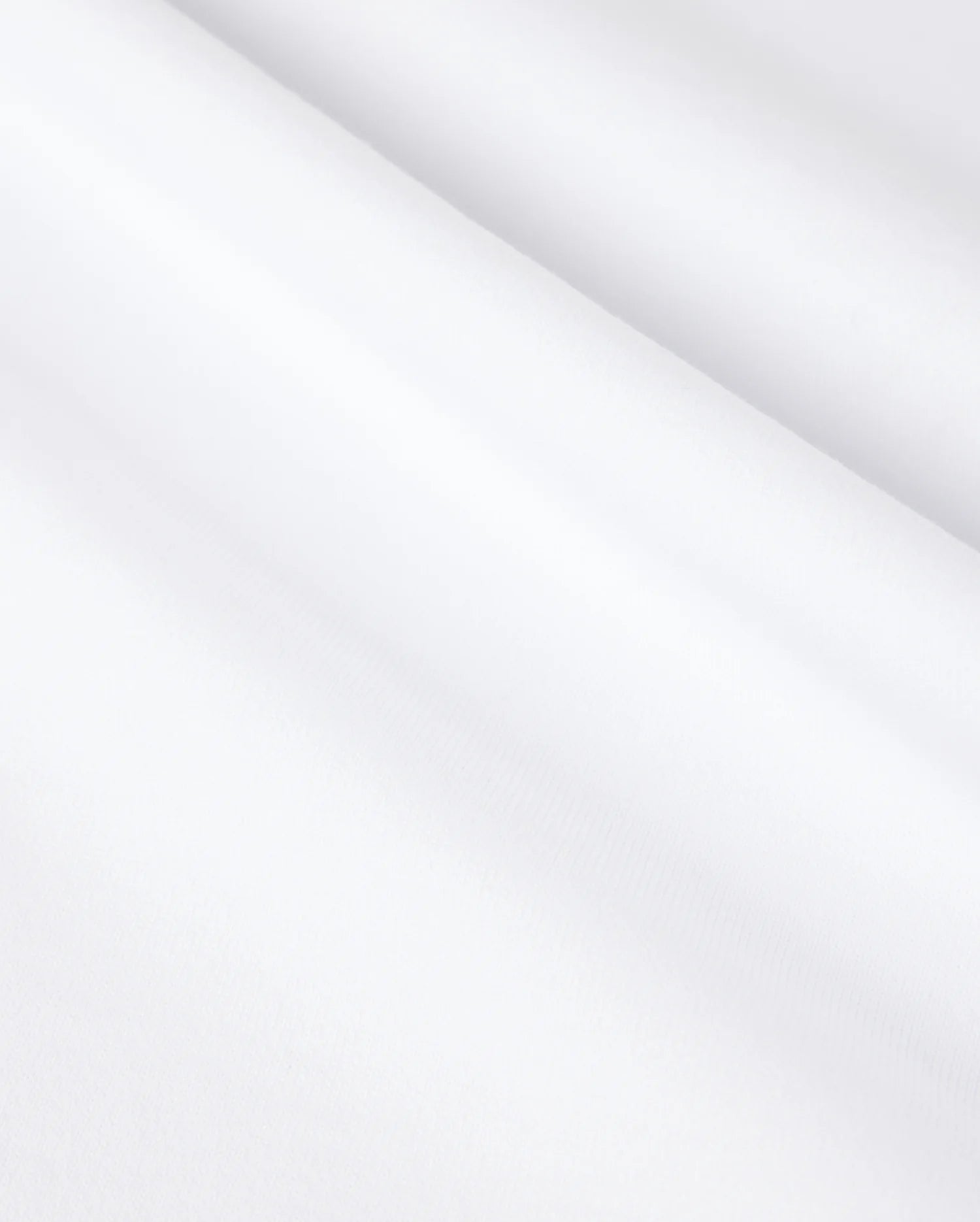 fabric detail of the pima cotton windcrest heavy weight tee in white