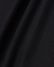 fabric detail of the pima cotton preston graphic tee in black