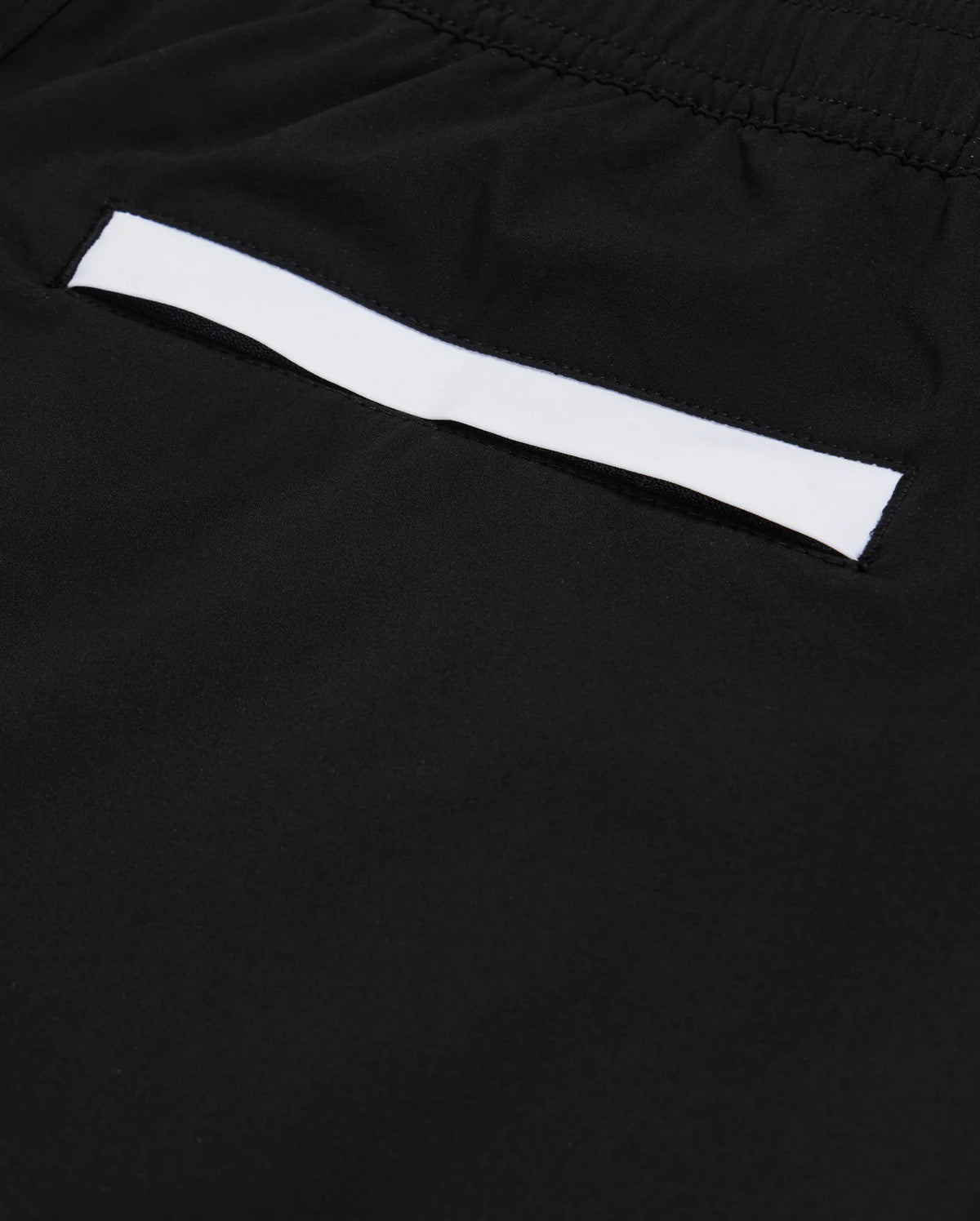 Pocket detail of parker hydrochromic swim trunk