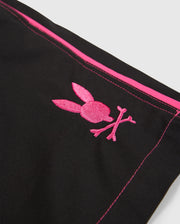 Logo detail on Men's rockdale lightweight swim trunk