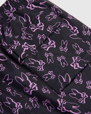 Pocket detail on Men's rendon print swim trunk