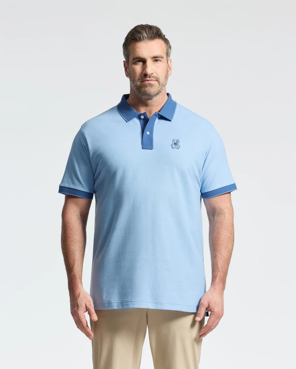 MENS BIG AND TALL NEW CASTLE PIQUE POLO - B9K487F200
