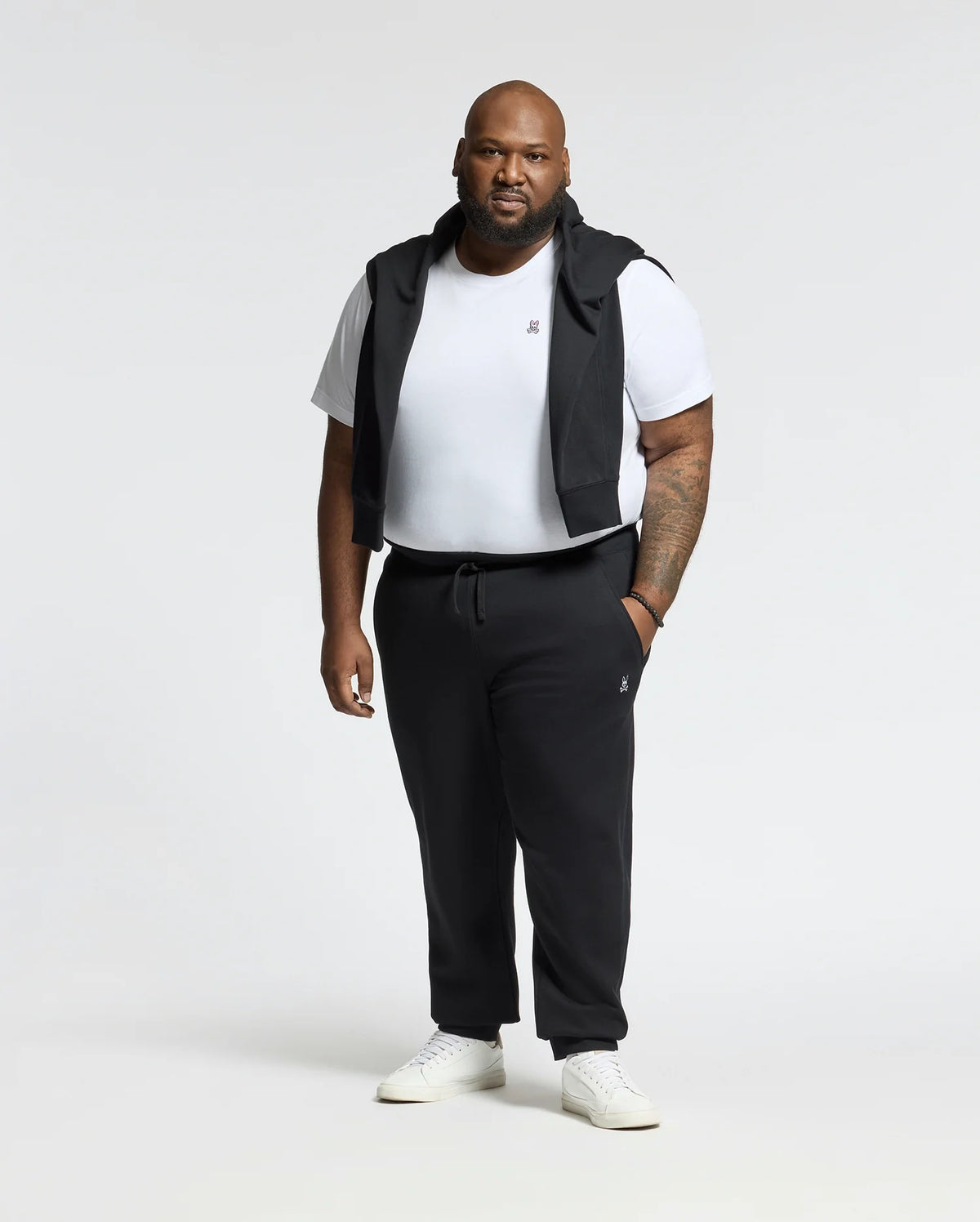 Homme Grandes Tailles Pantalon Levy Essentiel en Molleton