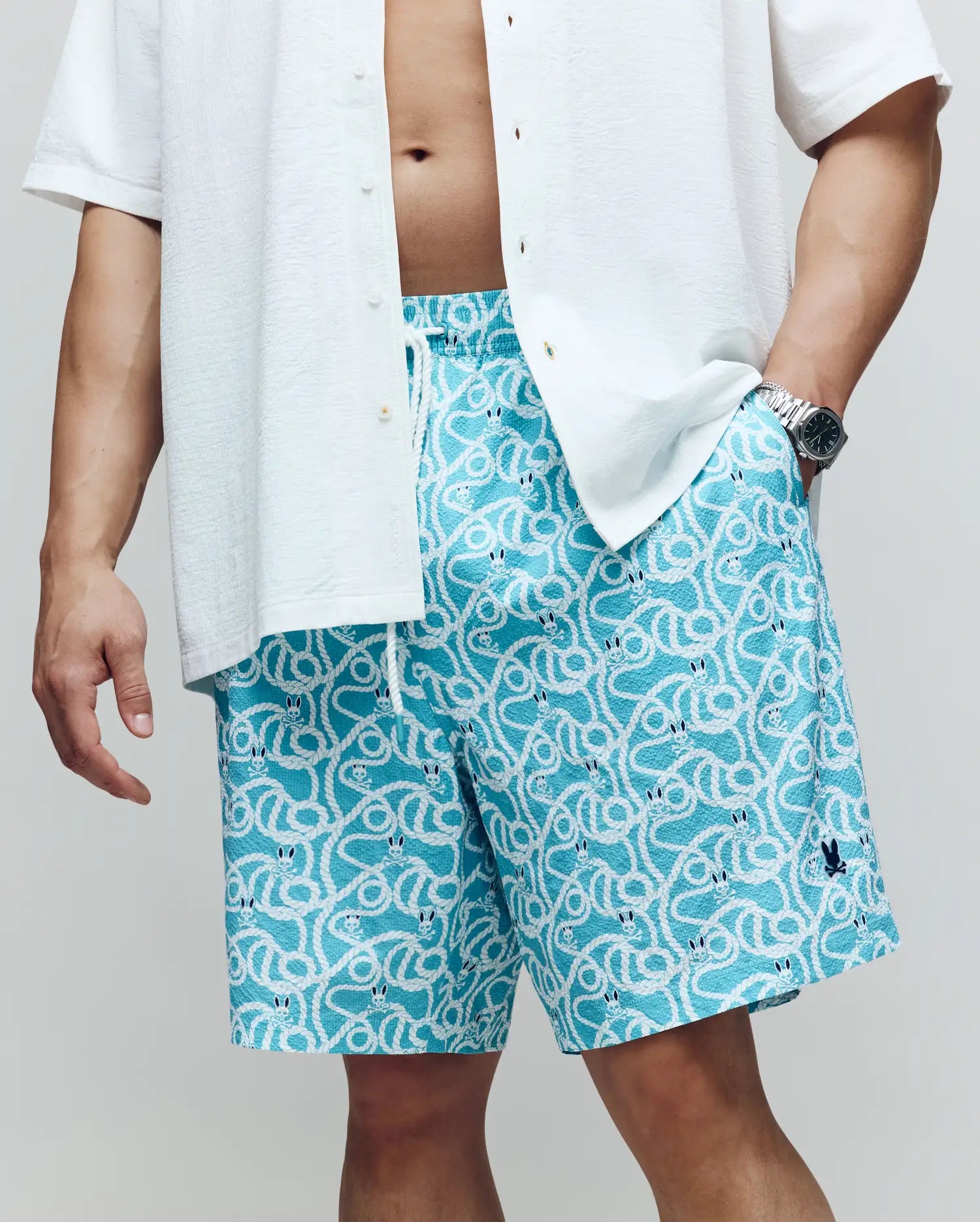 MENS BIG AND TALL CYRUS ALL OVER PRINT SWIM TRUNK - BB1000003
