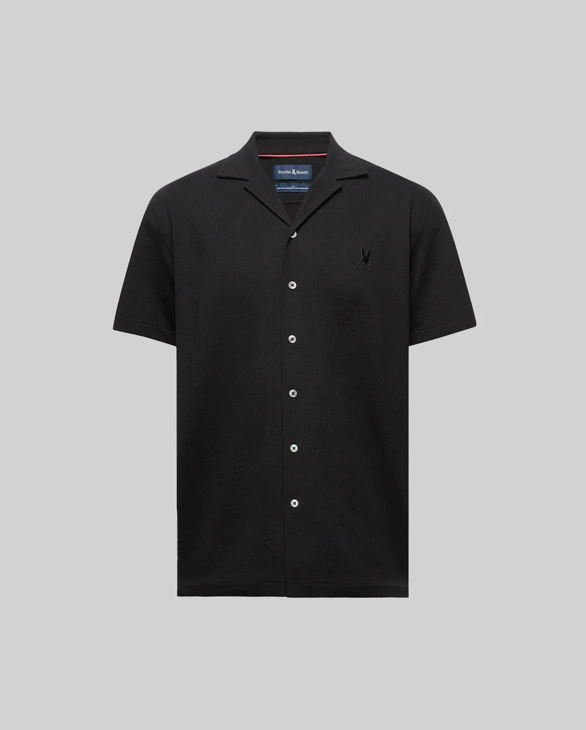 MENS BIG AND TALL JAYME KNIT SEERSUCKER CABANA COLLAR SHIRT - BT0300001