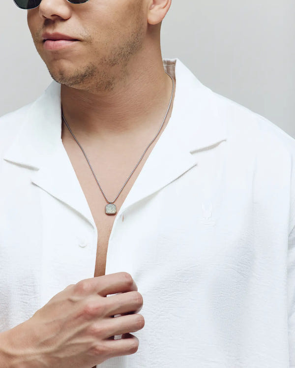 MENS BIG AND TALL JAYME KNIT SEERSUCKER CABANA COLLAR SHIRT - BT0300001
