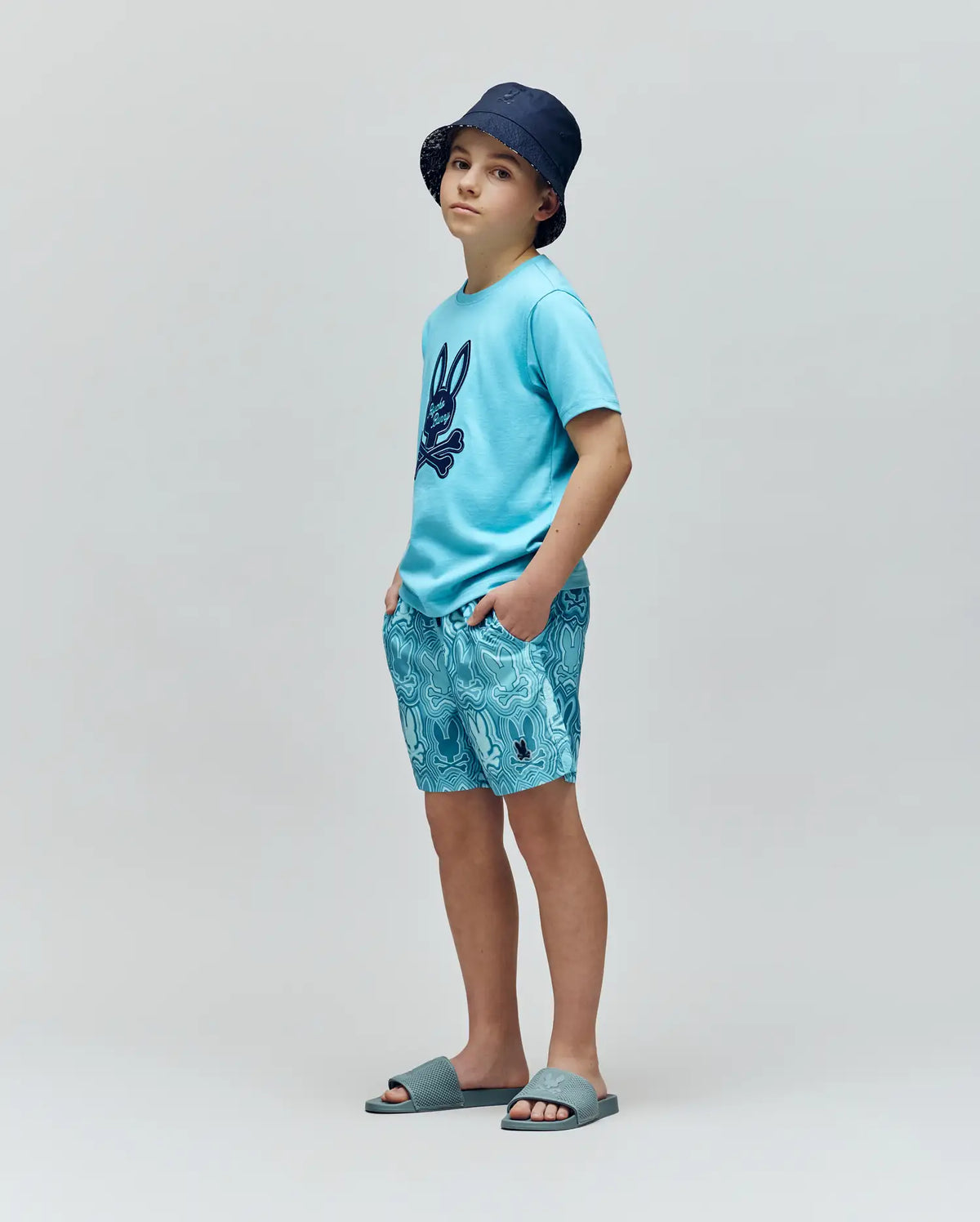 KIDS CHUCK ALL OVER PRINT LIGHTWEIGHT SWIM TRUNK - KB1000002