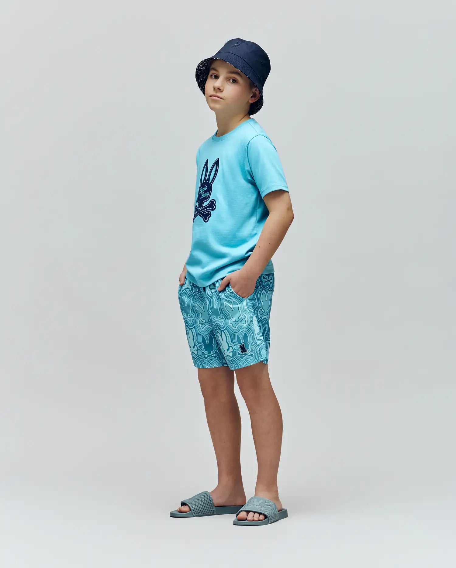 KIDS CHUCK ALL OVER PRINT LIGHTWEIGHT SWIM TRUNK - KB1000002