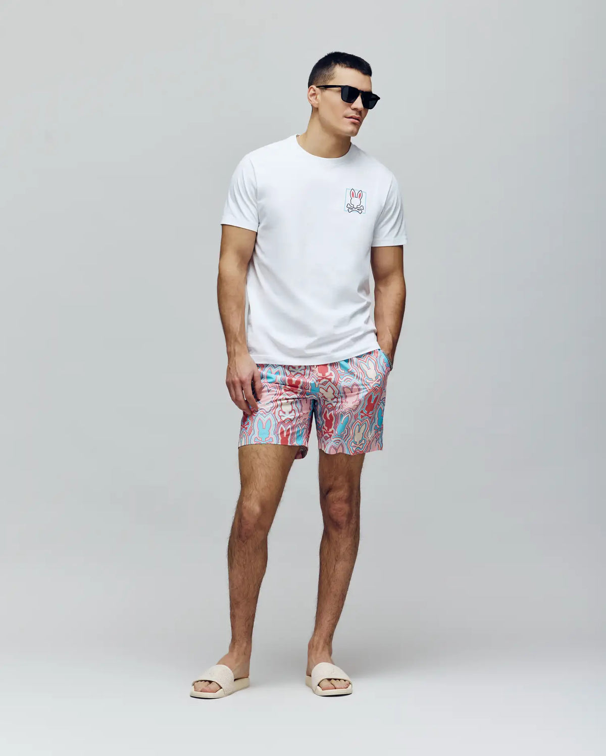 MENS CHUCK ALL OVER PRINT LIGHTWEIGHT SWIM TRUNK - MB1000003