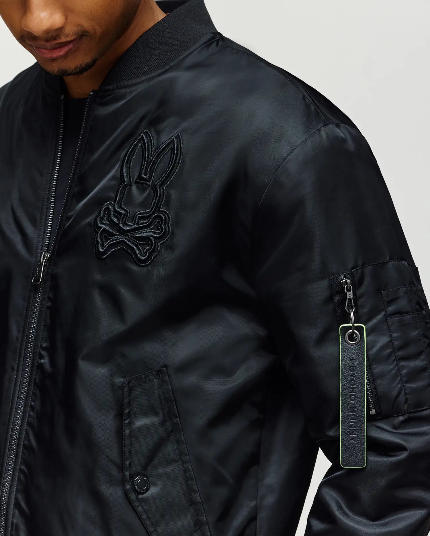 MENS DAVID OVERSIZED SATIN BOMBER - MO1100001