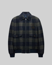 MENS GAVIN PLAID BOMBER JACKET - MO1100014