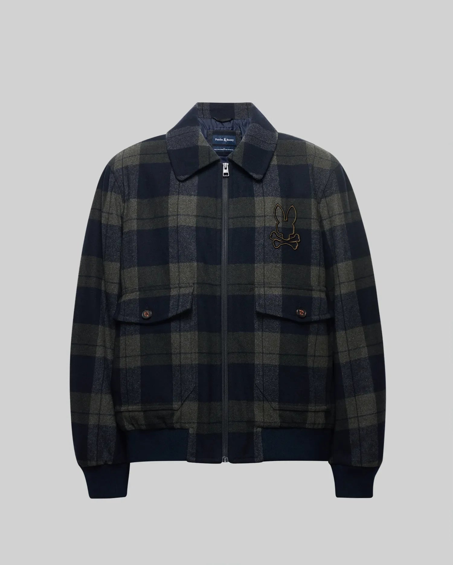 MENS GAVIN PLAID BOMBER JACKET - MO1100014