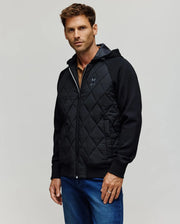 MENS CALLUM MIX MEDIA JACKET - MO1100038