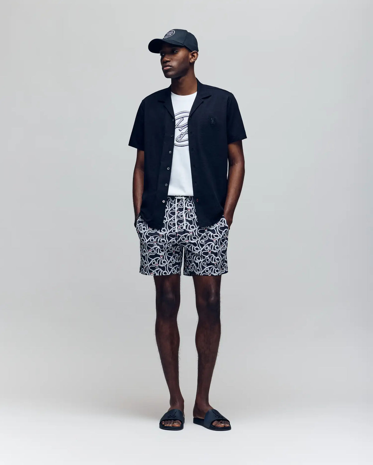 MENS JAYME KNIT SEERSUCKER CABANA COLLAR SHIRT - MT0300002