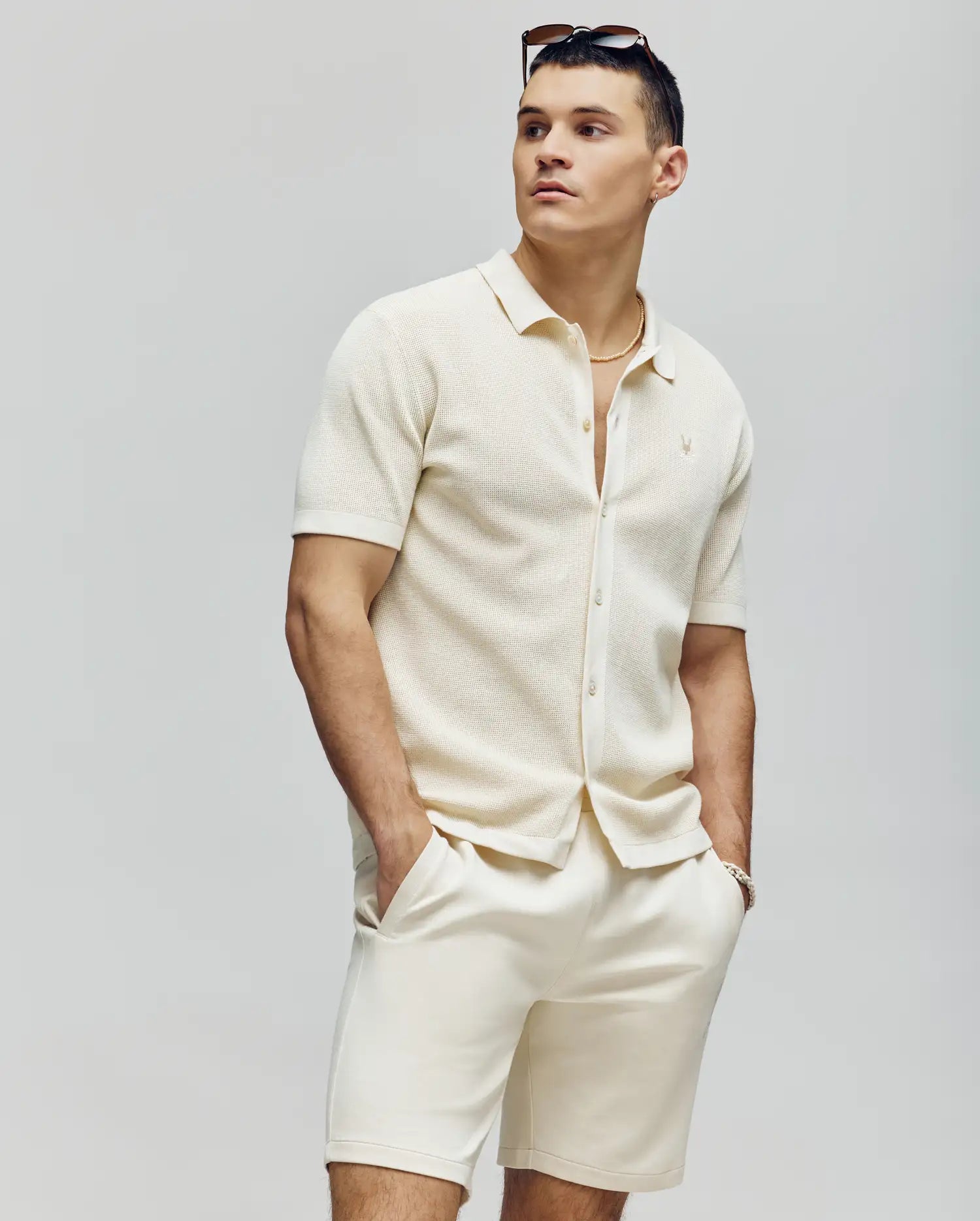 MENS MORGAN TEXTURED KNIT SHIRT - MT0400002