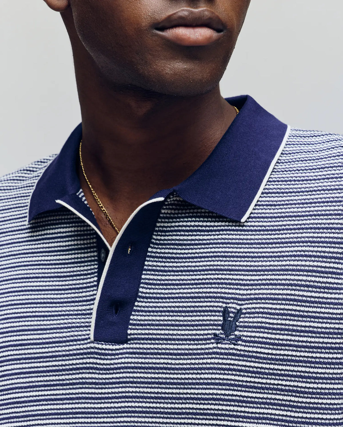 MENS KENNY STRIPED KNIT POLO - MT0400003