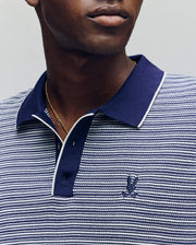 MENS KENNY STRIPED KNIT POLO - MT0400003