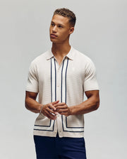 MENS DANNY BORDER STRIPE KNIT SHIRT - MT0400053