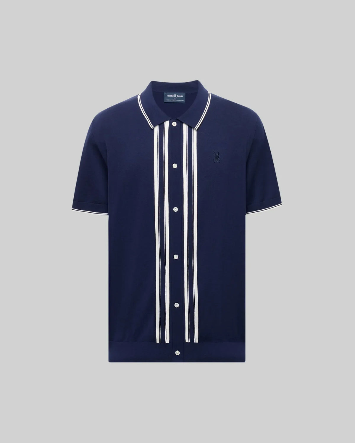 MENS PATRICE BORDER STRIPE KNIT SHIRT - MT0400054