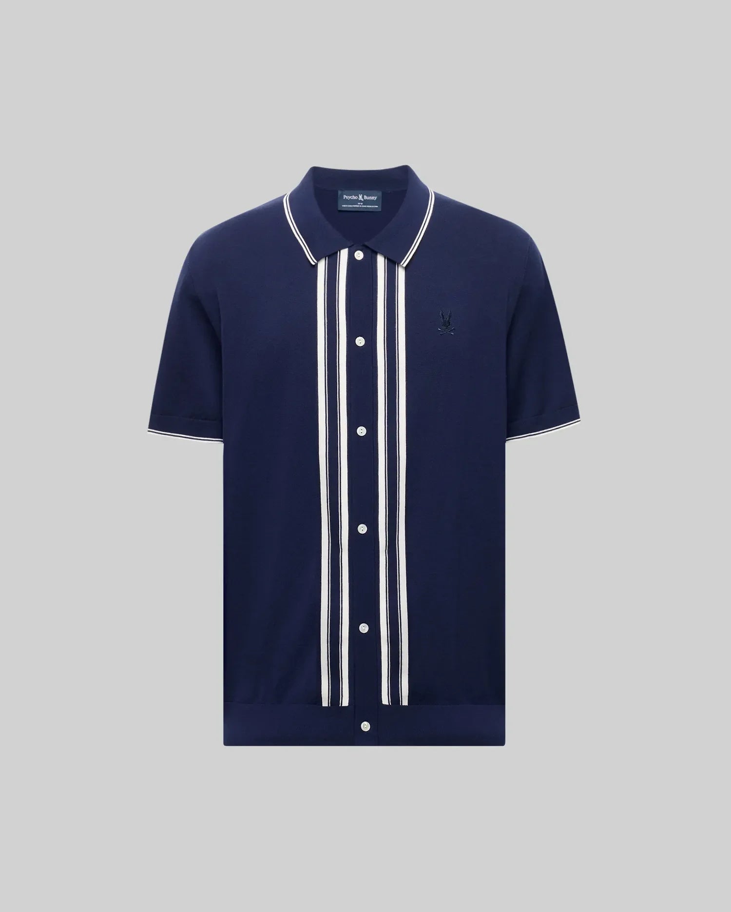 MENS PATRICE BORDER STRIPE KNIT SHIRT - MT0400054