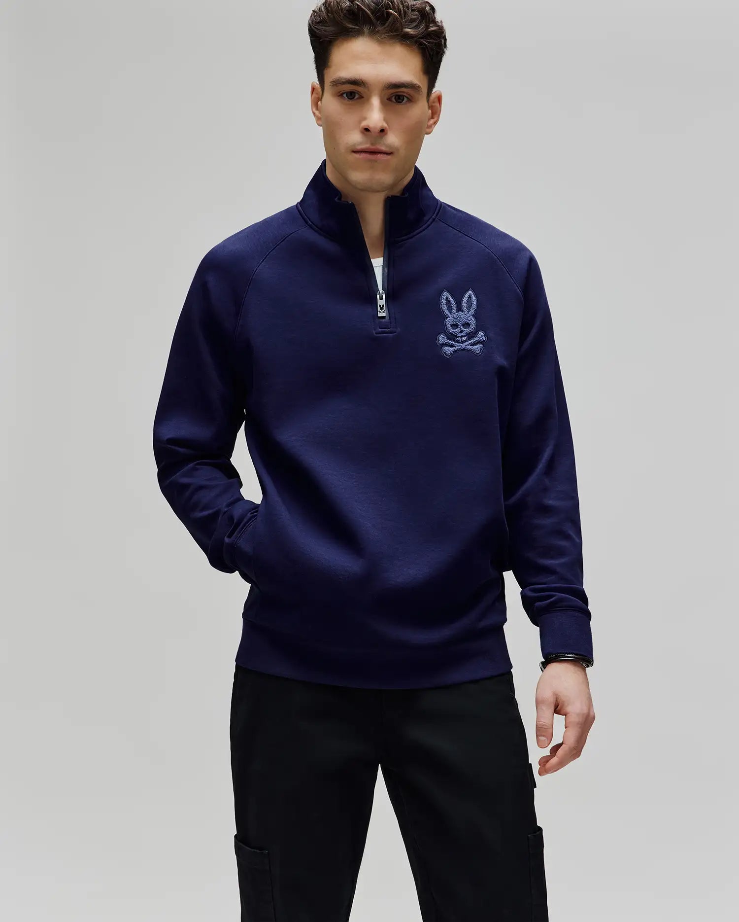 MENS TATE 1/4 ZIP CHENILLE PULLOVER - MT0500148