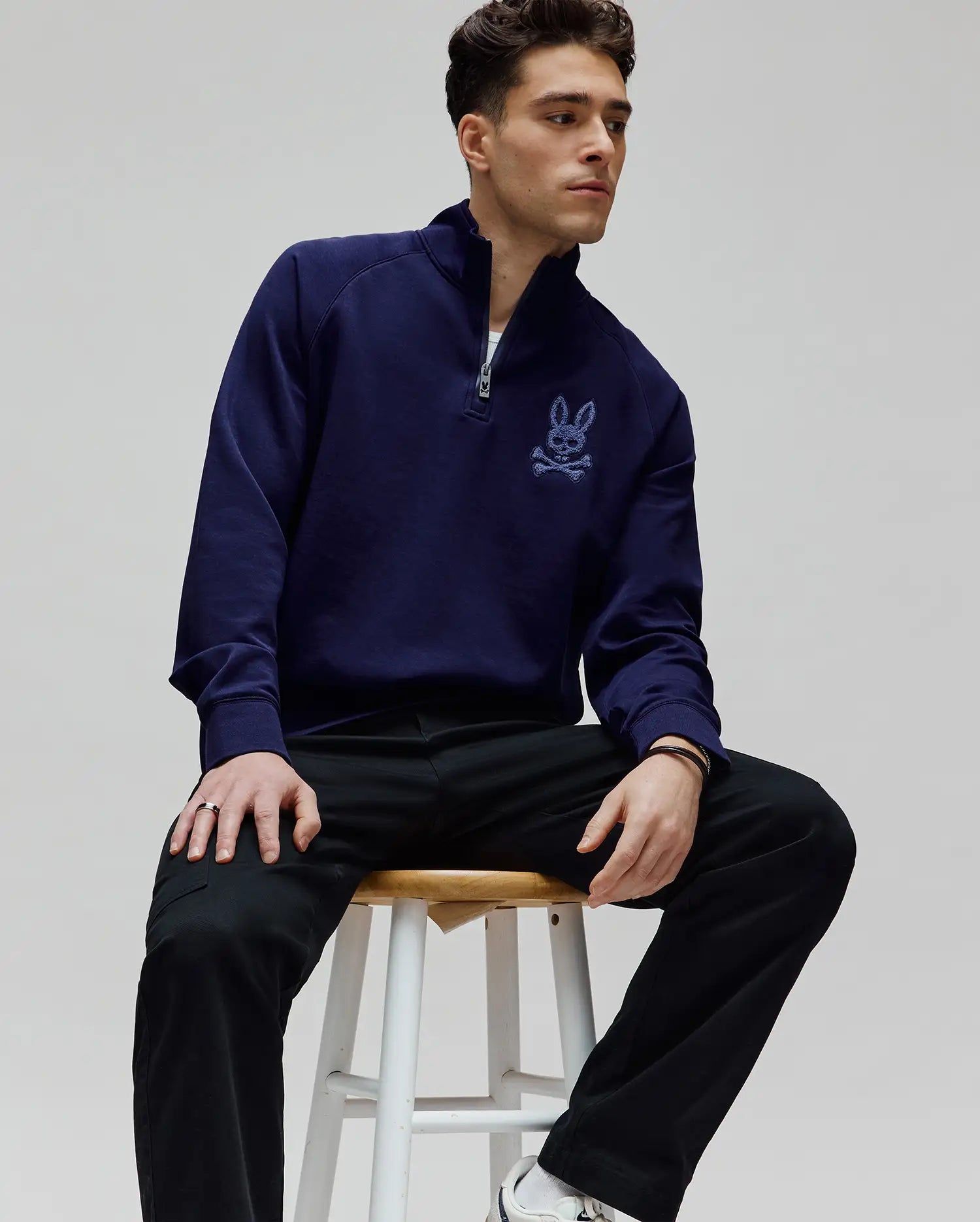 MENS TATE 1/4 ZIP CHENILLE PULLOVER - MT0500148